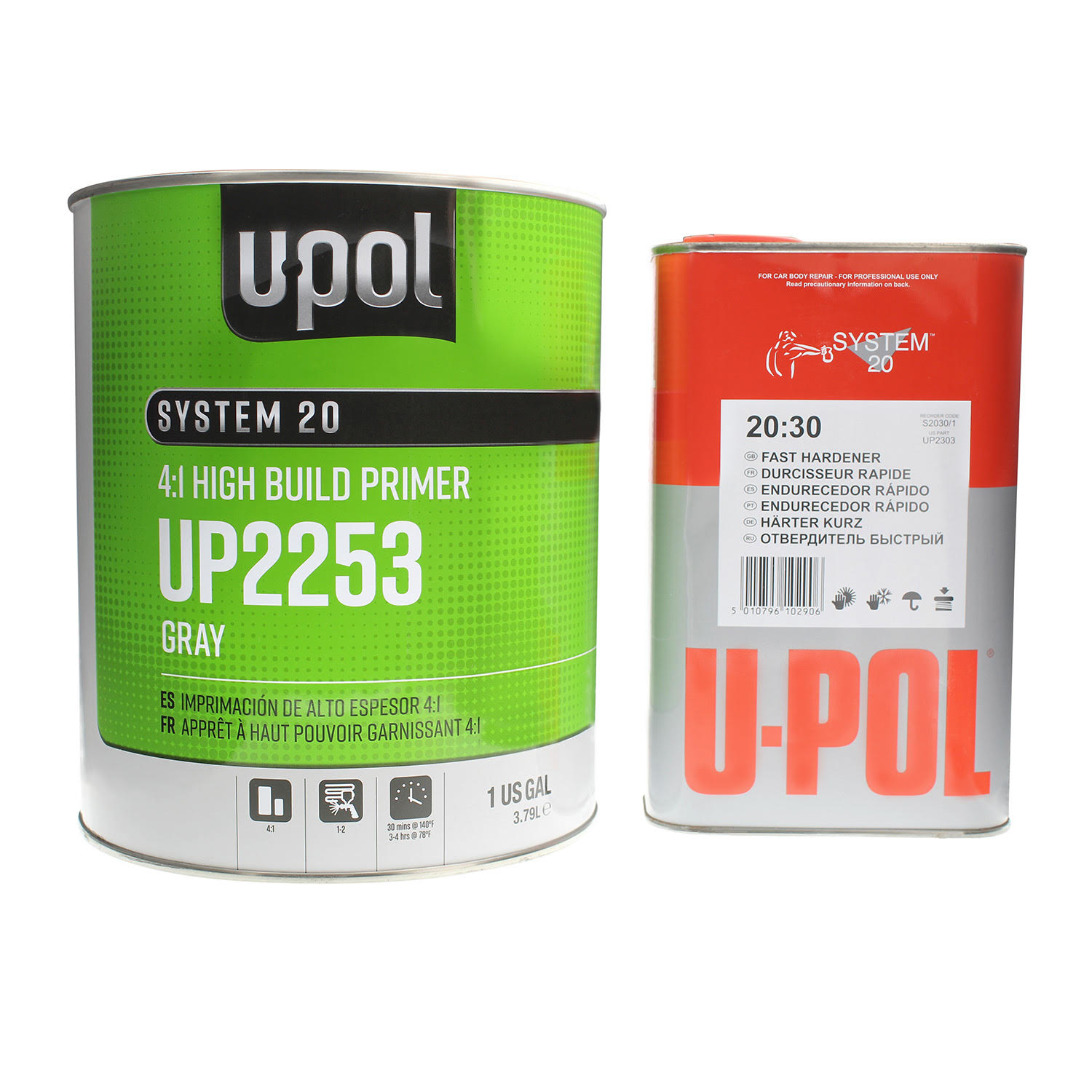 (1) UPol 2253 Urthane Primer Filler 1 Gal & (1) UPol 2303 Fast